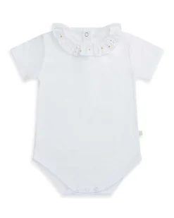 Angel Wing & Heart Ruffle Collar Onesie