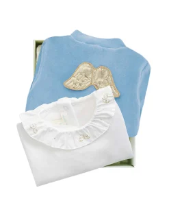 Angel Wing Halo Gift Set - Dusty Blue