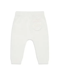 Angel Wing Knitted Trousers - Ivory