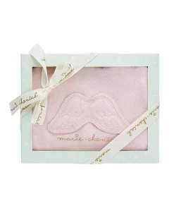 Angel Wing Pointelle Sleepsuit - Pink