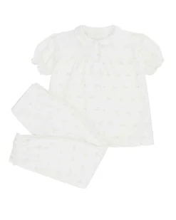 Angel Wing Print Pyjamas - Child Cream