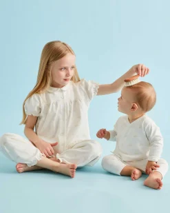 Angel Wing Print Pyjamas - Child Cream