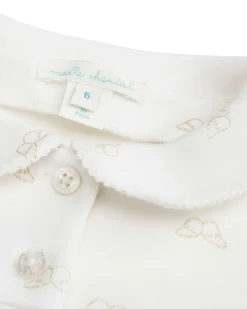 Angel Wing Print Pyjamas - Child Cream