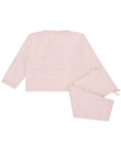 Angel Wing Print Wrap Set - Pink