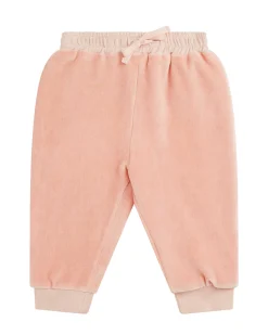 Angel Wing Velour Loungewear Set Baby Dusty Pink