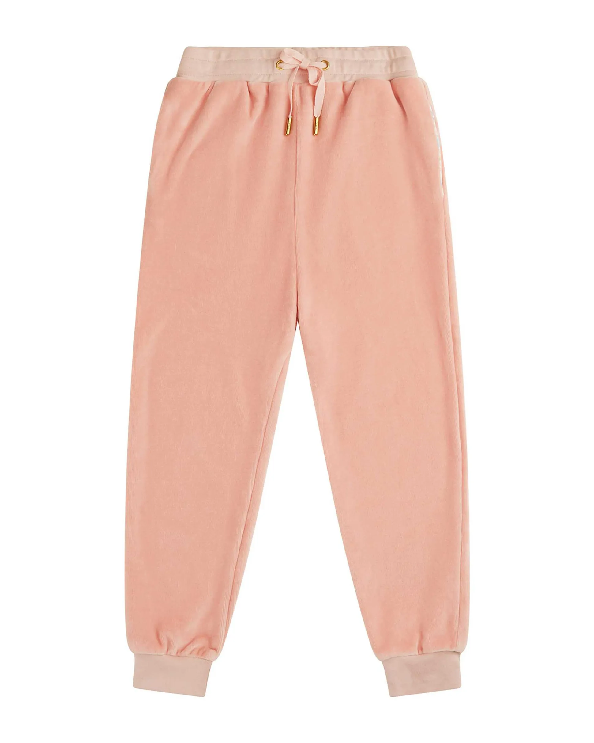 Angel Wing Velour Loungewear Set Child Dusty Pink
