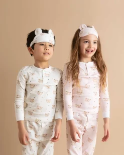 Bear Sleep Mask - Child Pink