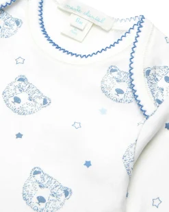 Bear Two Piece Set - Baby Blue