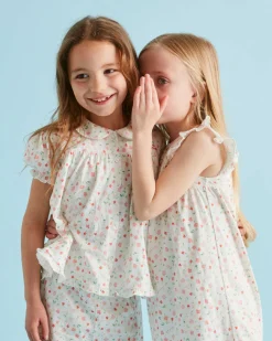 Bloom Wind Ditsy Nightgown - Child Pink