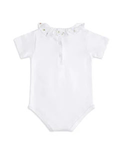 Bloom Wind Ruffle Collar Onesie - Pink