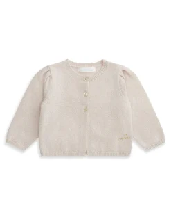 Cashmere Sparkle Cardigan - Baby Blush
