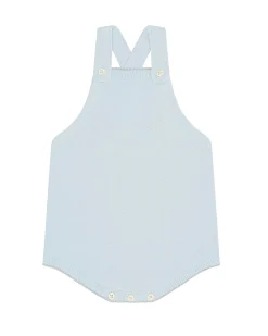 Cashmere Sparkle Romper - Pale Blue