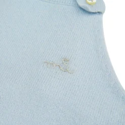 Cashmere Sparkle Romper - Pale Blue