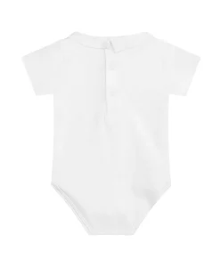 Ethan Embroidered Collar Onesie - Car