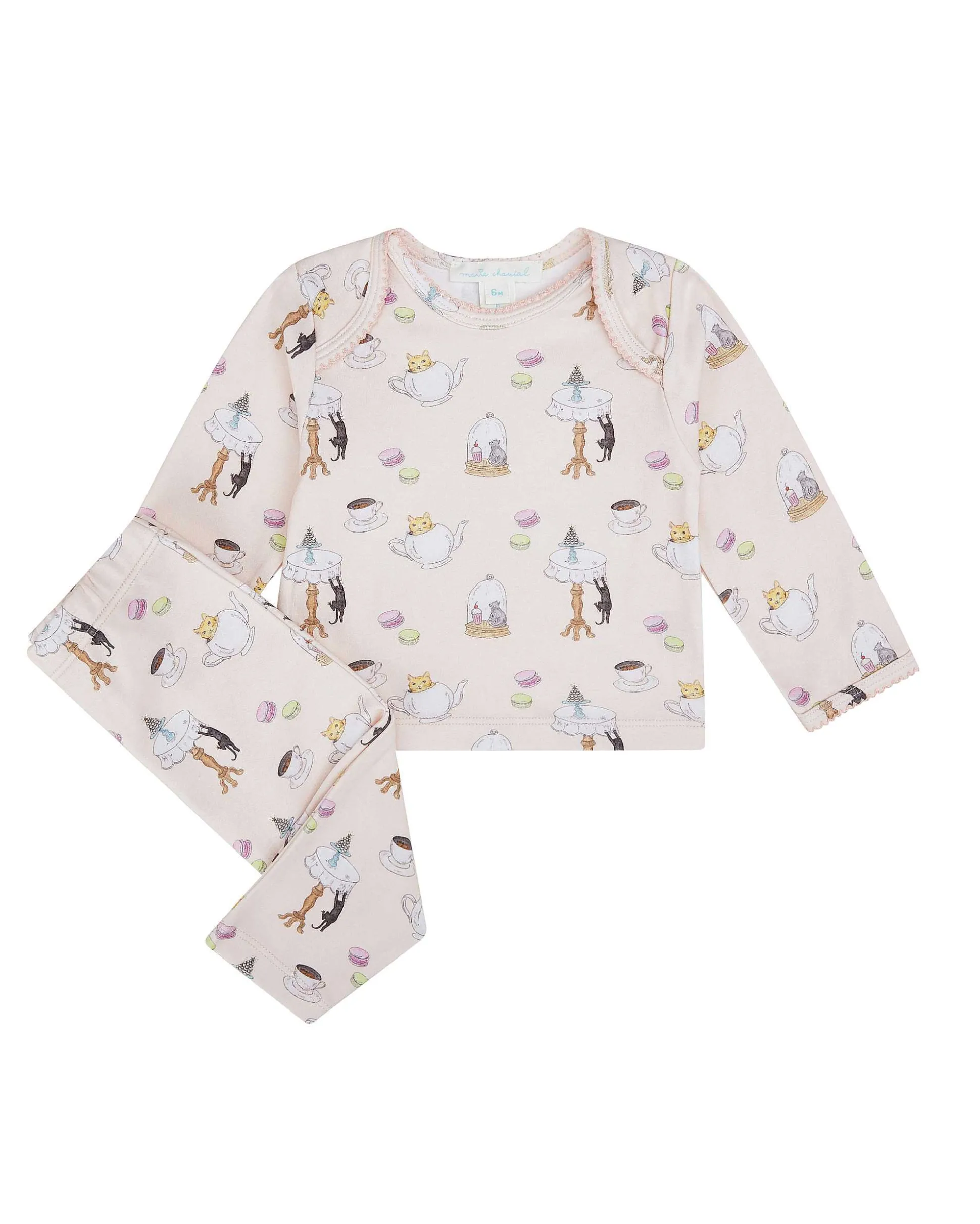 Kitten'S Tea Party 2 Piece Set - Baby Pink