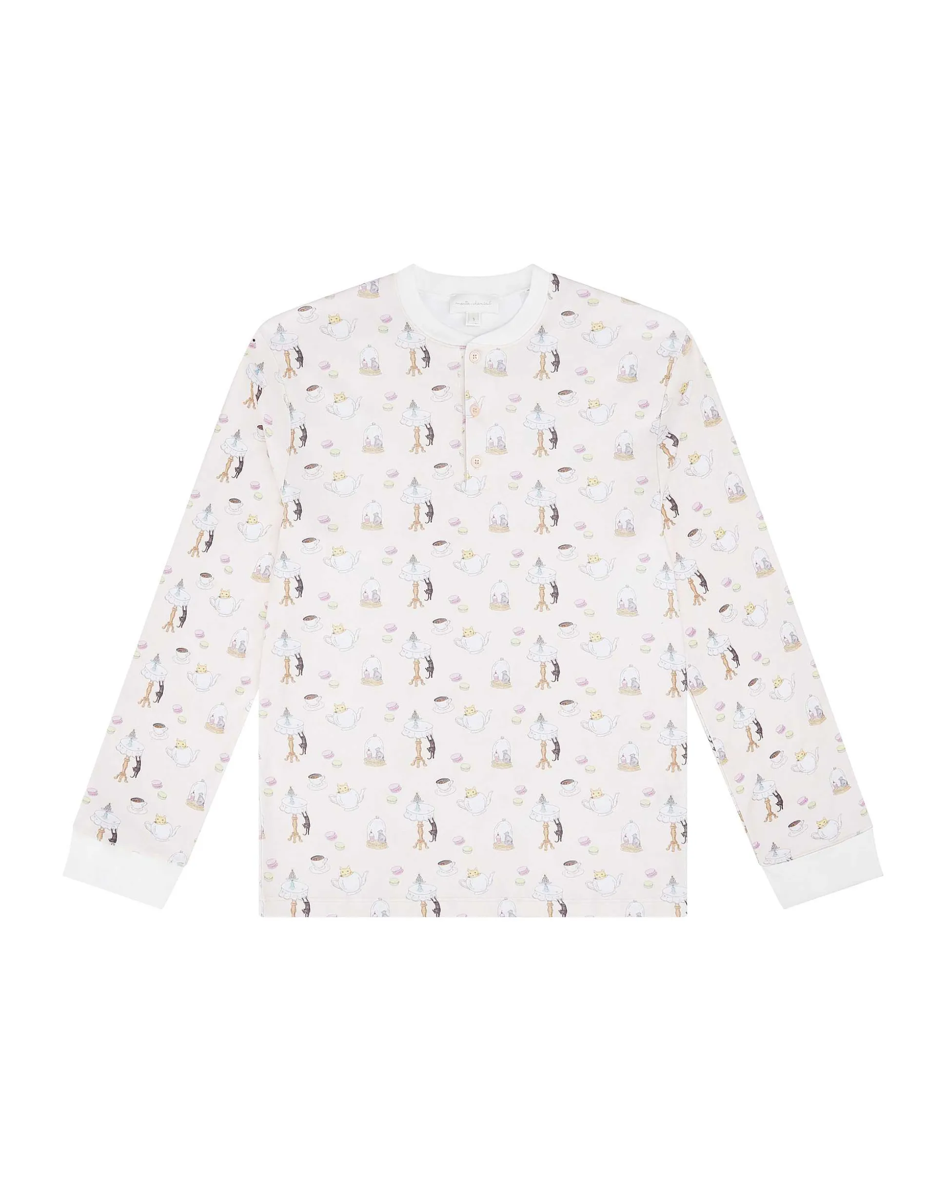 Kitten'S Tea Party Pyjamas - Adult Pink