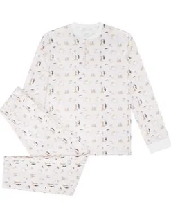 Kitten'S Tea Party Pyjamas - Adult Pink