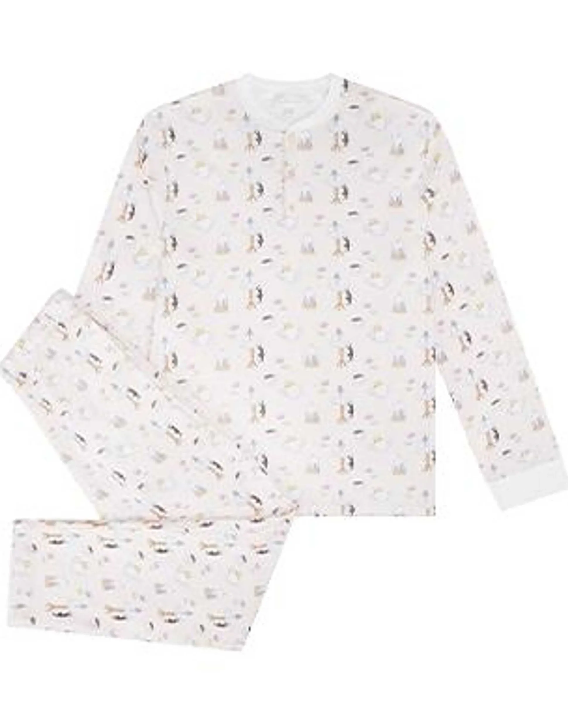 Kitten'S Tea Party Pyjamas - Adult Pink