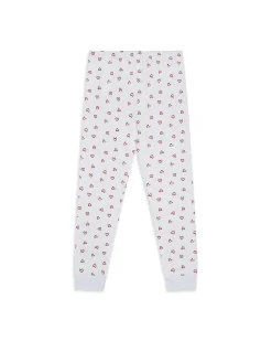 Love Heart Pyjama & Sleep Mask Set - Child White