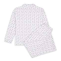 Love Heart Pyjama & Sleep Mask Set - Adult White