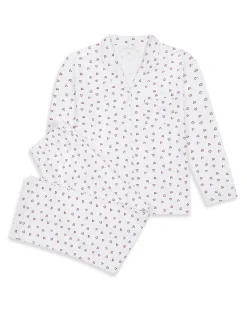 Love Heart Pyjamas - Adult White