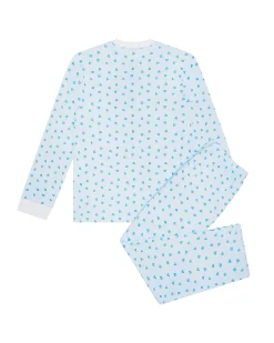 Love Heart Pyjamas - Adult Blue