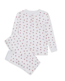 Love Heart Pyjamas - Child White