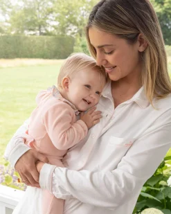 Olympia Ruffle Collar Velour Sleepsuit