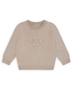 Pointelle Crawler Set - Crown Biscuit