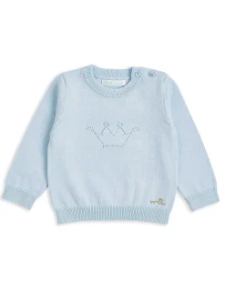 Pointelle Crawler Set - Crown Blue