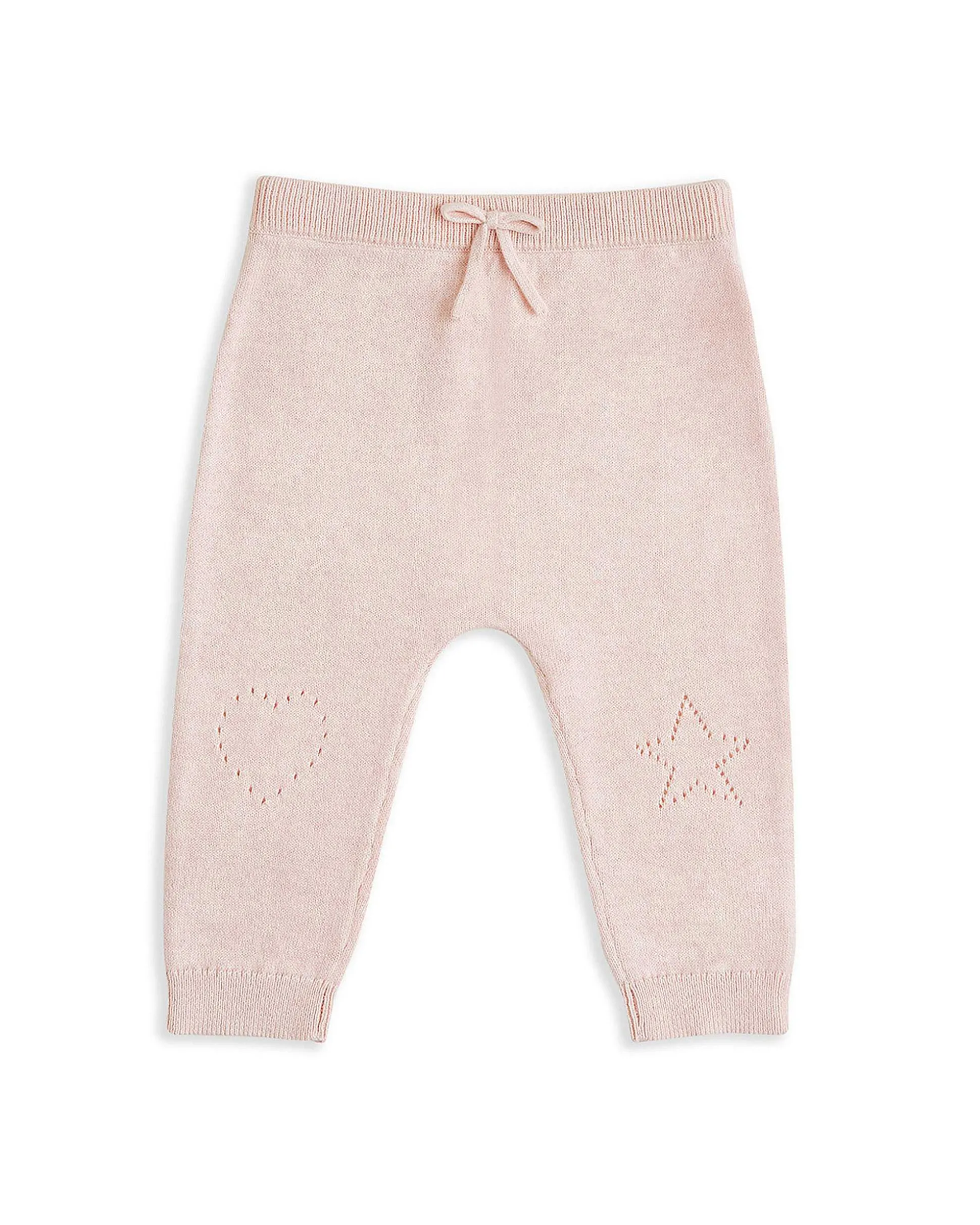 Pointelle Crawler Set - Heart Pink