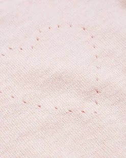 Pointelle Crawler Set - Heart Pink