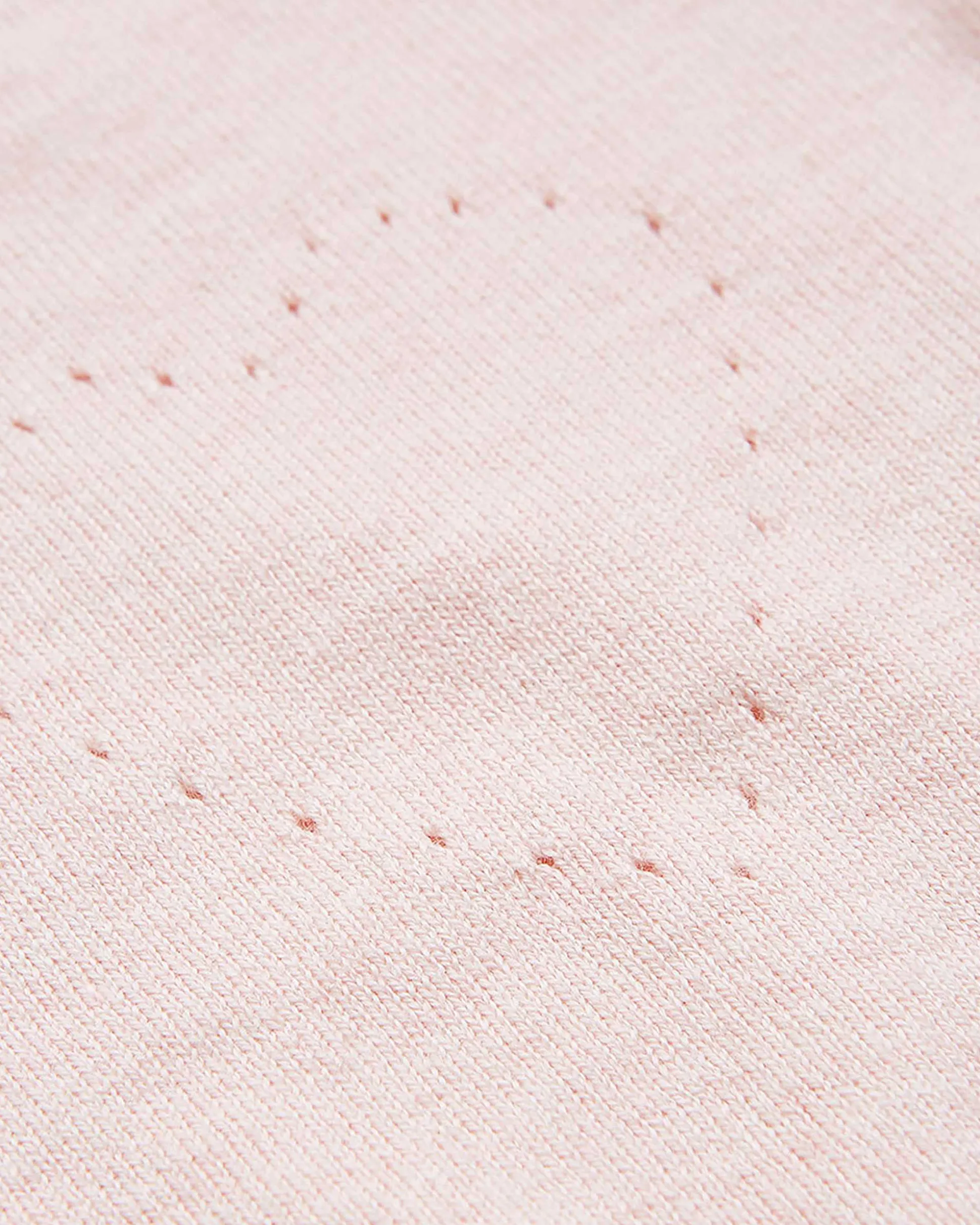 Pointelle Crawler Set - Heart Pink