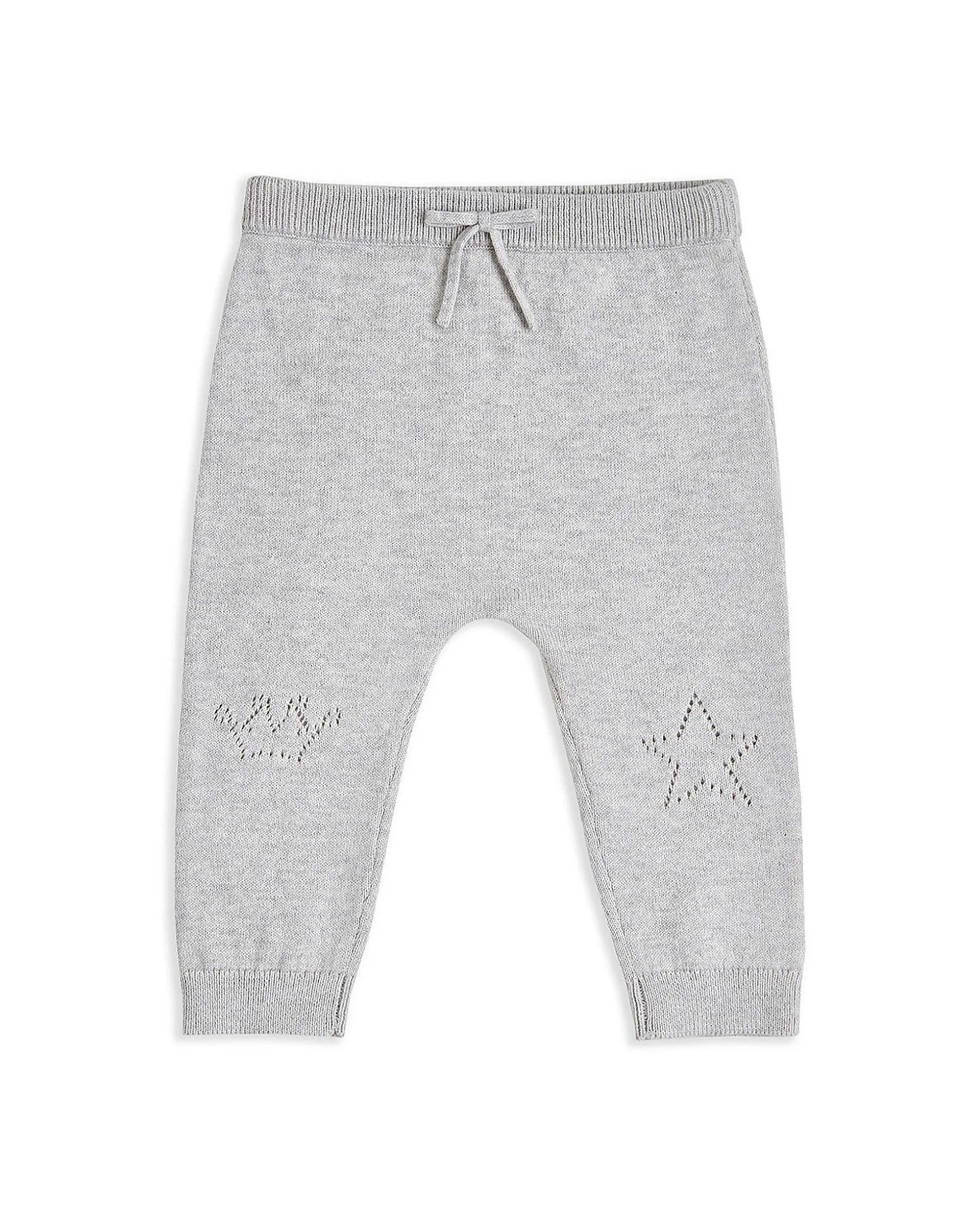 Pointelle Crawler Set - Star Grey