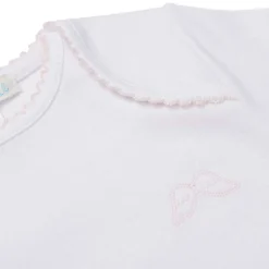 Set Of 7 Picot Onesies - Pink