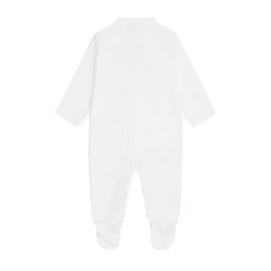 Set Of Two Angel Wing Pointelle Sleepsuits - White