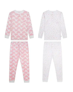 Star & Crown And Cloud Pyjamas - Pink