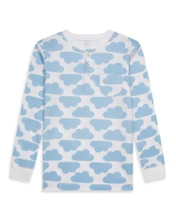 Star & Crown And Cloud Pyjamas - Blue