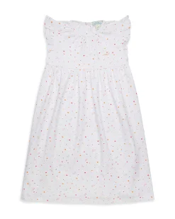Star & Crown Nightgown - Child White/Pink