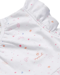 Star & Crown Nightgown - Child White/Pink