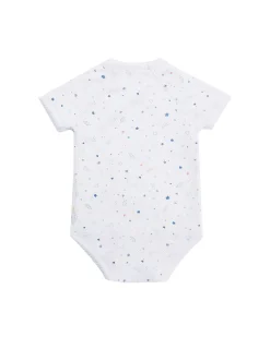Star & Crown Wrap Onesie - Blue