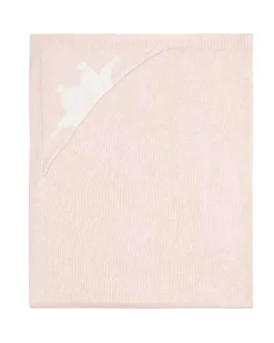 Tino Crown Knitted Blanket - Pale Pink
