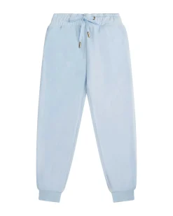 Tino Crown Velour Loungewear Set Child Dusty Blue