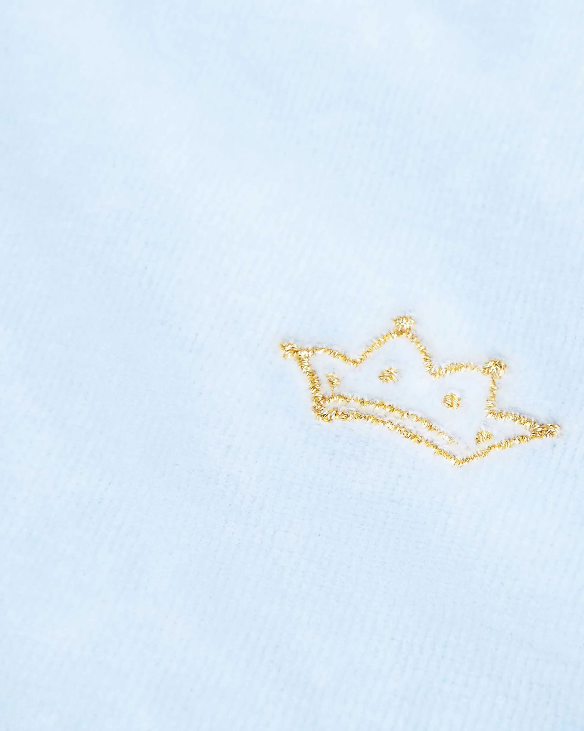 Tino Crown Velour Loungewear Set Child Dusty Blue